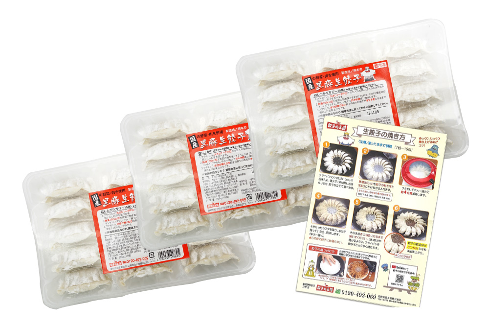 黒豚生餃子3パックお試しセット