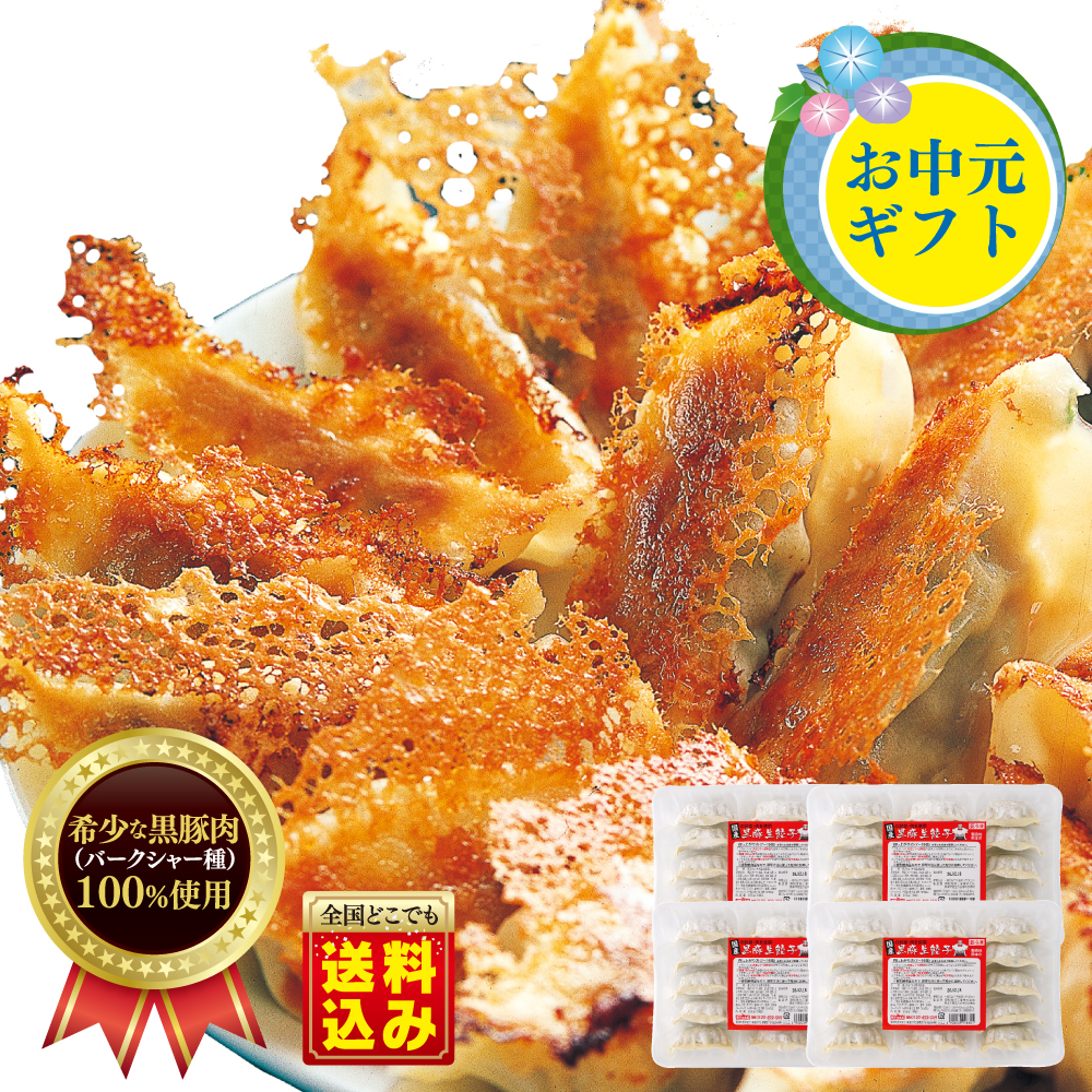 【お中元】黒豚生餃子 60個(15個入×4パック) 【送料込】